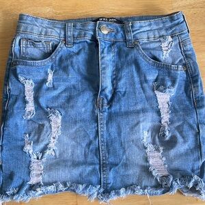Wax Jean stretch jean skirt S